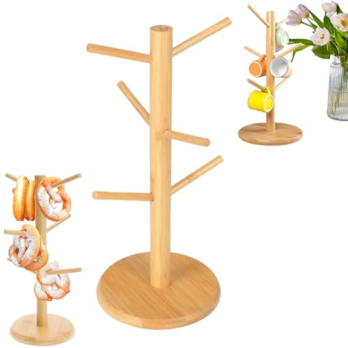 Kaffeetassenständer, Tassenständer Becherhalter Holz Tassenhalter Tassenbaum Baumbecherhalter, Tassenhalter Stehend Kaffeebecher Brezelständer Für Becher Als Präsentierständer Für Zuhause, Küche Kaffeetassenständer, Tassenständer Becherhalter Holz Tassenhalter Tassenbaum Baumbecherhalter, Tassenhalter Stehend Kaffeebecher Brezelständer Für Becher Als Präsentierständer Für Zuhause, Küche von Woalopted