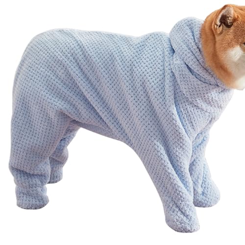 Weiches Hunde-Trockentuch, Schnell Trocknender Hunde-Bademantel, Plüsch Hundehandtuch Bademantel Mit Beinen, Weiche Und Gemütliche Dusch- Und Badeutensilien Für Kleine Oder Mittelgroße Hundes von Woalopted