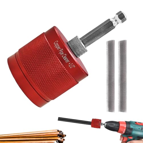 Woalopted Bohrer Kupferrohr Reiniger - Robuste Rohr Reinigungsbürste - 1/2 Zoll, 3/4 Zoll, 1 Robuster Kupferrohrreiniger Für Haushalt Werkstatt Installation Elektriker Woalopted Bohrer Kupferrohr Reiniger - Robuste Rohr Reinigungsbürste - 1/2 Zoll, 3/4 Zoll, 1 Robuster Kupferrohrreiniger Für Haushalt Werkstatt Installation Elektriker von Woalopted