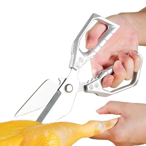 Woalopted Fleischschere Schwere Ausführung - Edelstahl Küchenschere Mit Flaschenöffner Funktion,Küchenschere Zum Abkratzen Von Schuppen Zum Knacken Von Schalen Für Geflügel Und Woalopted Fleischschere Schwere Ausführung - Edelstahl Küchenschere Mit Flaschenöffner Funktion,Küchenschere Zum Abkratzen Von Schuppen Zum Knacken Von Schalen Für Geflügel Und von Woalopted