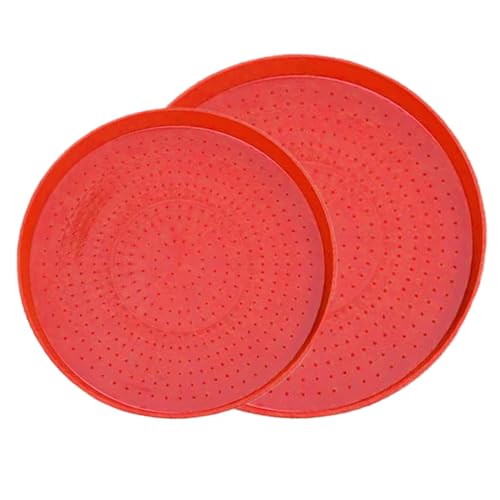 Woalopted Geflügel Fütterungsschale, 2 Stücke Geflügel Futterappetitteller Futternapf, Wiederverwendbarer Tränker Für Vogel Hühner Tauben Wachtel Gehege Garten Farm Outdoor Stall Hinterhof von Woalopted