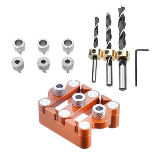 Woalopted Holzbearbeitungs-Locator - Locator Für Gerade Löcher & Platten | Präzise Handbohrführung mit Dübelausrichtung für Profis, Hobbyisten und von Woalopted