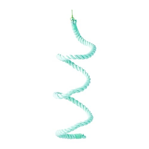 Woalopted Vogelseilbarsch, Seilstange für Vogelkäfige - Buntes Käfigkäfig -Kauspielzeug für kleine mittelpapageien - Buntes Kauspielzeugleiter mittelschwerer Wattestäbchengurt von Woalopted