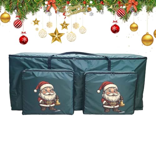 Woalopted Weihnachtsbaum Aufbewahrungstasche,Wasserdichte Organisiertasche Mit 2 Fronttaschen | Haushaltsfestorganizer Für Feiertage - Für Waschraum Garage Wohnung Reise Wohnheim von Woalopted
