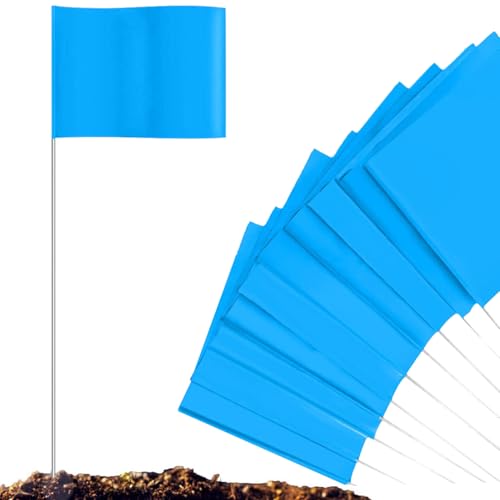 Woalopted Yard Markierungsfähnchen | 100 Stück Fluoreszierend Orange Markierungsfahnen - Warnzeichen für Bauarbeiten Bewässerung Grundstücksmarkierung Hundetraining Woalopted Yard Markierungsfähnchen | 100 Stück Fluoreszierend Orange Markierungsfahnen - Warnzeichen für Bauarbeiten Bewässerung Grundstücksmarkierung Hundetraining von Woalopted