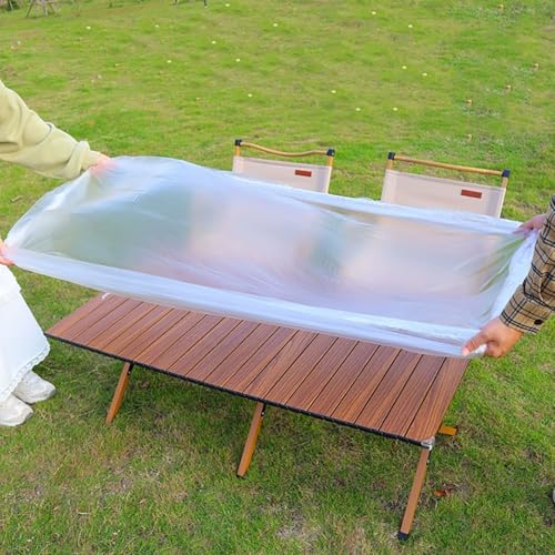 Wobestod 10 Stück Verdickte Staubschutzhüllen 1.2M Transparente Haushaltsgeräte Abdeckung Elastisch Staubdichte Abdeckung Wiederverwendbar für Haushaltsgeräte, Möbel, Tische (140 * 190cm) von Wobestod
