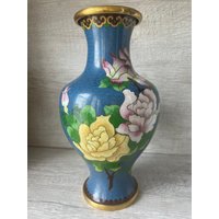 Cloisonne Messing Vase Blumenvase Home Decor 21 cm Hoch von Woboh
