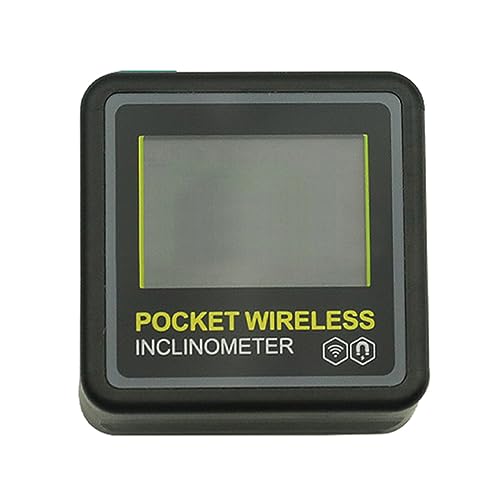 Mini Digital Pocket Wireless Neigungsmesser Display Bildschirm 4x90° Finder Winkelmesser Messwerkzeug mit Data Hold Digital Agauge Digital Gauge Pocket Wireless Neigungsmesser 4x90° Finder von Woedpez