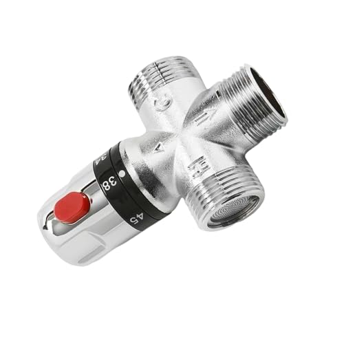 Temperaturregelung, Messingventile, erosionssichere Beschichtung, Thermostatsteuerung für Badezimmer, Duschen und Wasserrohre, Messing für Sanitärsysteme zu Hause von Woedpez