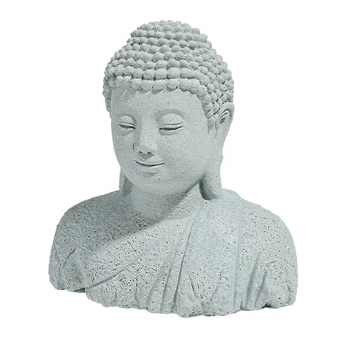 Woedpez Buddhistische Statue, langlebig, Steinschnitzerei, Dekofigur für Büro, Fensterbank, Ornament, Blaustein, buddhistisches Ornament von Woedpez