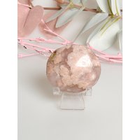 Blumenachat Palmstone Mit Wunderschönen Blüten Und Funkelnden Drusen - Einzigartige Naturkunst Für Meditation Dekor von WoelkchenWunderShop