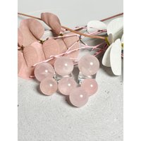 Rosenquarz Kugeln - Kleine, Hochwertige Edelstein in 2 Größen von WoelkchenWunderShop