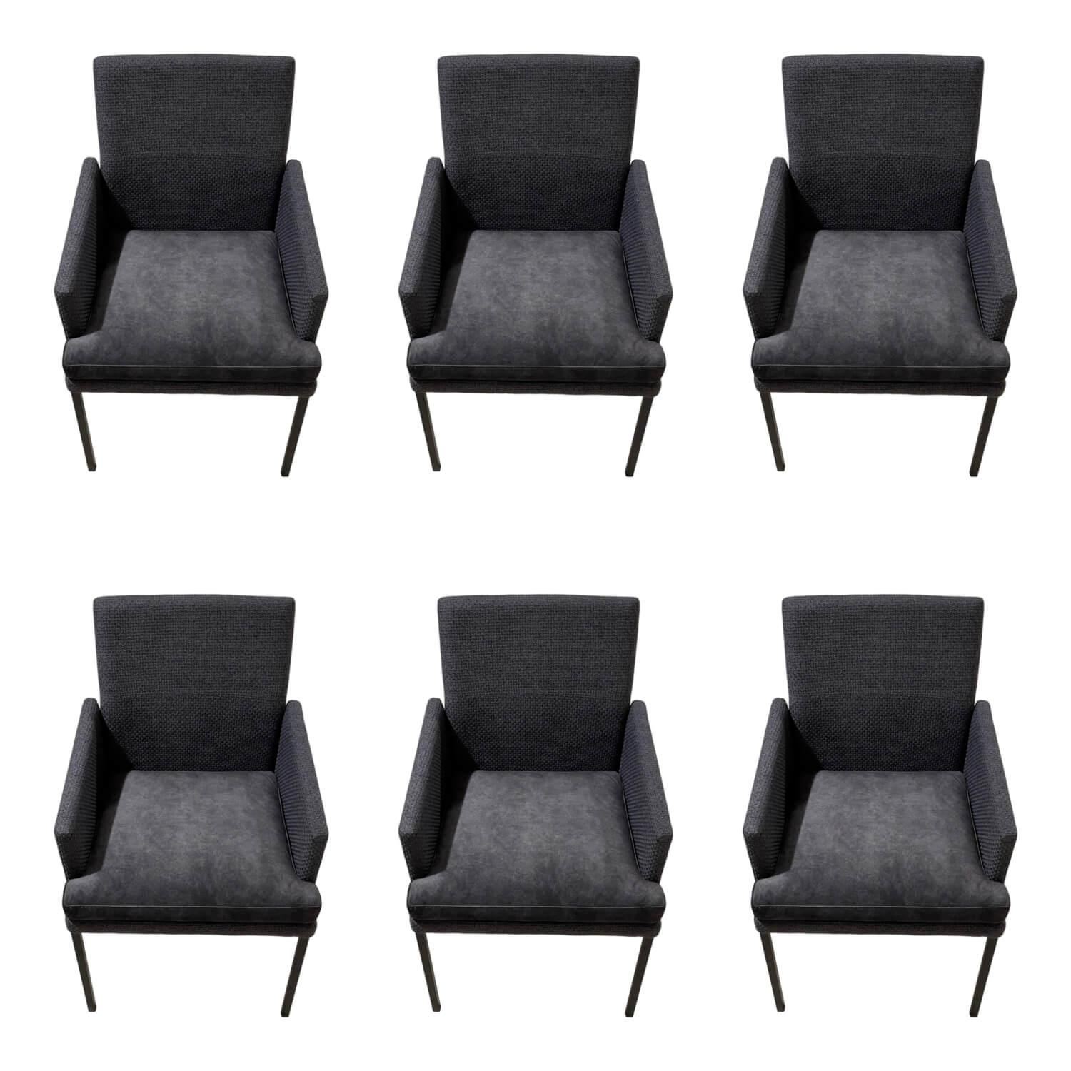 6er Set Sina 3 Bezug Stoff Forza Dark Grey 12305 Grau Metallgestell Schwarz Stru... 6er Set Sina 3 Bezug Stoff Forza Dark Grey 12305 Grau Metallgestell Schwarz Stru... von Wöstmann