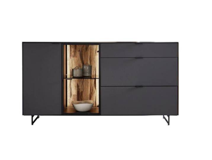 Sideboard WM 2470 in Lack graphitgrau von Wöstmann