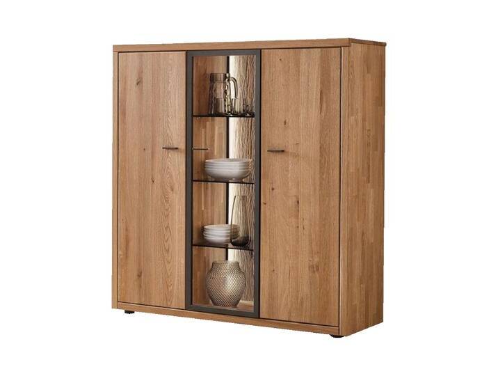 Wöstmann WM 2250 Massivholz Highboard 4240 Kommode in Wildeiche soft gebürstet mit Glasausschnitt ideal für Ihr Wohnzimmer oder Esszimmer Wöstmann WM 2250 Massivholz Highboard 4240 Kommode in Wildeiche soft gebürstet mit Glasausschnitt ideal für Ihr Wohnzimmer oder Esszimmer von Wöstmann