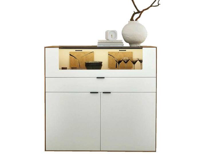 Wöstmann WM 2410 Highboard Art.Nr.: 3122 mit Front in Lack weiß oder graphitgrau und Korpus in Wildeiche Massivholz gebürstet versandkostenfrei kaufen Wöstmann WM 2410 Highboard Art.Nr.: 3122 mit Front in Lack weiß oder graphitgrau und Korpus in Wildeiche Massivholz gebürstet versandkostenfrei kaufen von Wöstmann