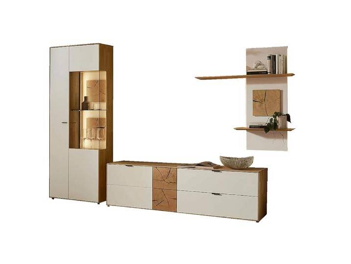 Wöstmann WM 2410 Wohnwand Art.Nr.: 0006 Front in Lack weiß oder graphitgrau Korpus Wildeiche Massivholz gebürstet mit Hirnholz-Akzenten online kaufen Wöstmann WM 2410 Wohnwand Art.Nr.: 0006 Front in Lack weiß oder graphitgrau Korpus Wildeiche Massivholz gebürstet mit Hirnholz-Akzenten online kaufen von Wöstmann