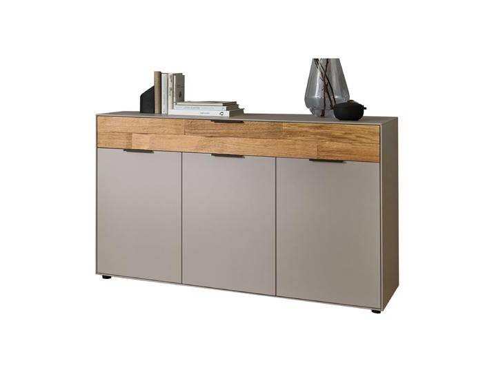Wöstmann WSL 8800 Kommode mit 3 Türen und 1 Schubkasten Korpus und Front in Holzwerkstoff in Lack grau Schubkastenfront mit Spaltholz-Akzent massiv Wöstmann WSL 8800 Kommode mit 3 Türen und 1 Schubkasten Korpus und Front in Holzwerkstoff in Lack grau Schubkastenfront mit Spaltholz-Akzent massiv von Wöstmann