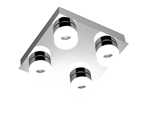 Wofi Deckenleuchte Spa-Line, 4-flammig Serie Luce Farbe 4 x LED / 3, 6 W, 26 x 9 x 26 cm, 3000 k, 30 von Wofi