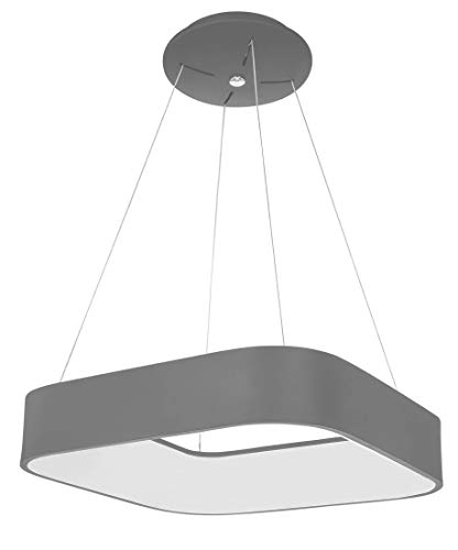 Wofi LED Pendelleuchte GRAND, 1-flammig, 30 W, 3400 lm, 3000 K, Grau von Wofi