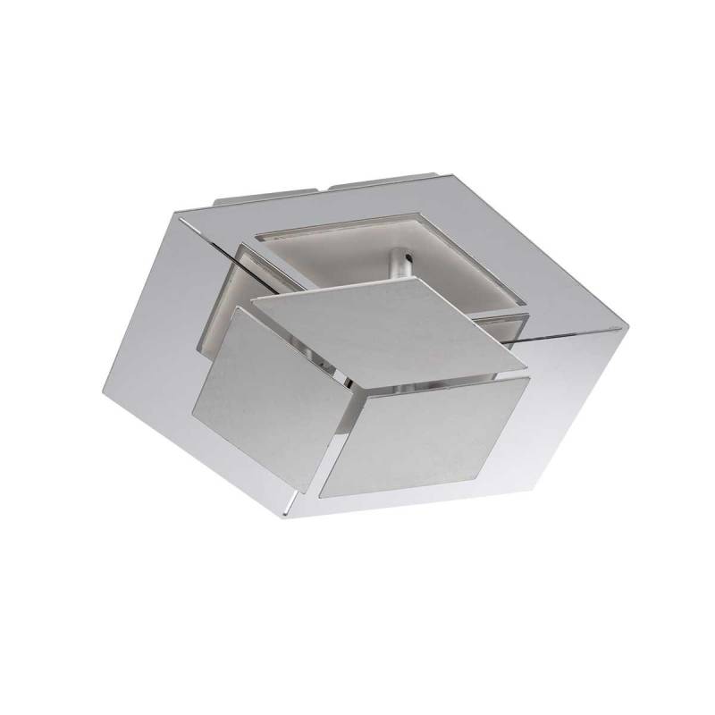 Wofi LED-Wandleuchte Harper Nickel matt/Chrom von Wofi