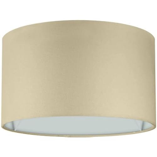 Wogati® Premium Lampenschirm E14/E27 Baumwolle|Farbe: Beige/Größe: Ø30cm Höhe 20cm|Lampenschirm Stehlampe + Lampenschirm Hängelampe + Lampenschirm für Tischlampe von Wogati