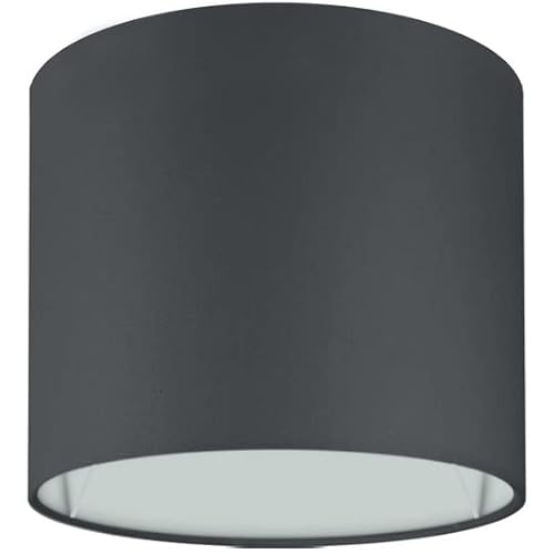 Wogati® Premium Lampenschirm E14/E27 Baumwolle | Schwarz | Ø14cm Höhe 12,3cm | Für Stehlampe, Hängelampe und Tischlampe von Wogati
