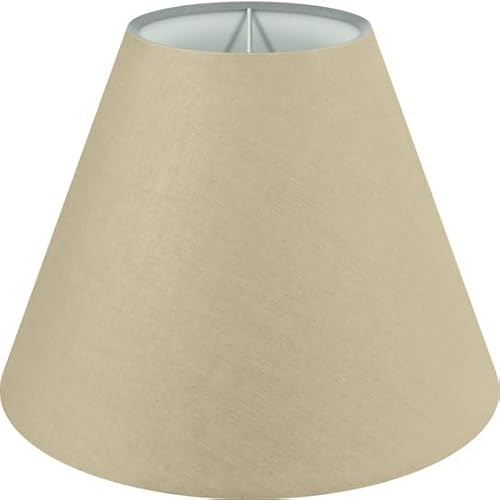 Wogati® Premium Lampenschirm E14/E27 Baumwolle | Verschiedene Größen & Farben | Beige/Größe: M | Für Stehlampe, Hängelampe und Tischlampe von Wogati