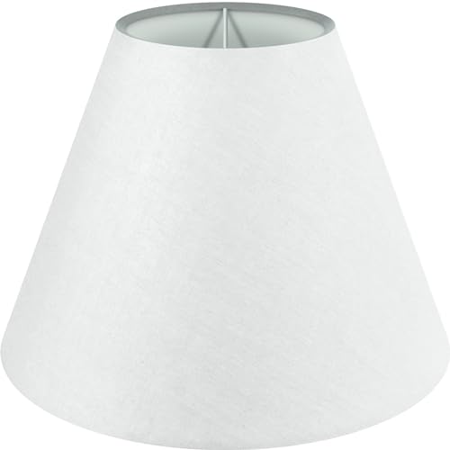 Wogati® Premium Lampenschirm E14/E27 Baumwolle | verschiedene| Farbe: Weiß/Größe: XS | Kronleuchter Lampenschirm Stehlampe + Hängelampe + für Tischlampe von Wogati