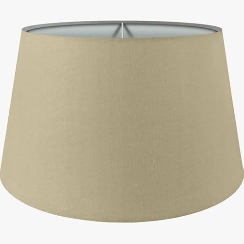 Wogati® Premium Lampenschirm E14/E27 Baumwolle | Verschiedene Größen & Farben | Beige/Größe: XL | Für Stehlampe, Hängelampe & Tischlampe von Wogati