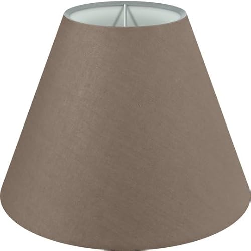 Wogati® Premium Lampenschirm E14/E27 Baumwolle | Verschiedene Größen & Farben | Braun/Größe: S | Für Stehlampe, Hängelampe Und Tischlampe von Wogati