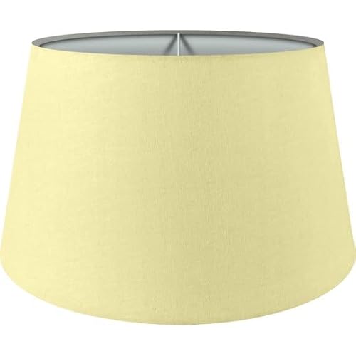 Wogati® Premium Lampenschirm E14/E27 Baumwolle | verschiedene Größen & Farben | Farbe: Creme/Größe: XL | Lampenschirm Stehlampe + Lampenschirm Hängelampe + Lampenschirm für Tischlampe von Wogati