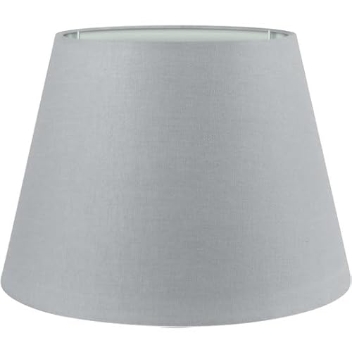 Wogati® Premium Lampenschirm E14/E27 Baumwolle | verschiedene Größen & Farben | Farbe: Grau/Größe: L | Lampenschirm Stehlampe + Lampenschirm Hängelampe + Lampenschirm für Tischlampe von Wogati