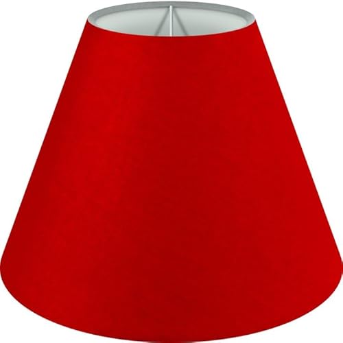 Wogati® Premium Lampenschirm E14/E27 Baumwolle | verschiedene Größen & Farben | Farbe: Rot/Größe: S | Lampenschirm Stehlampe + Lampenschirm Hängelampe + Lampenschirm für Tischlampe von Wogati