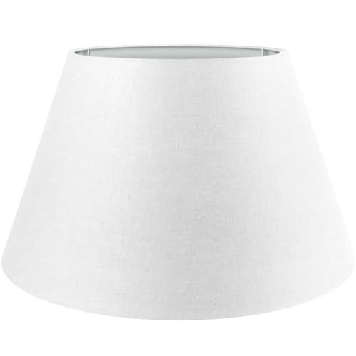 Wogati® Premium Lampenschirm E14/E27 Baumwolle | verschiedene Größen & Farben | Farbe: Weiß/Größe: 2XL | Lampenschirm Stehlampe + Lampenschirm Hängelampe + Lampenschirm für Tischlampe von Wogati