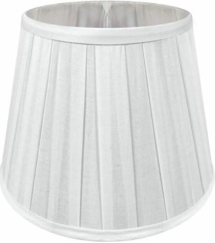 Wogati® Premium Lampenschirm E14/E27 Baumwolle | verschiedene Größen & Farben | Farbe: Weiß (gefaltet) / Größe: L | Lampenschirm Stehlampe + Lampenschirm Hängelampe + Lampenschirm für Tischlampe von Wogati