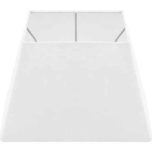 Wogati® Premium Lampenschirm E14/E27 Baumwolle | verschiedene Größen & Farben | Farbe: Weiß Trapez/Größe: M | Lampenschirm Stehlampe + Lampenschirm Hängelampe + Lampenschirm für Tischlampe von Wogati