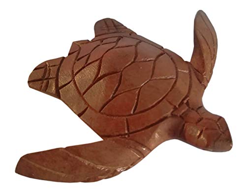 Balibarang-Shop Wasserschildkröte Holz Tier Afrika Figur Dekoration Handarbeit KTier 118 von Balibarang-Shop