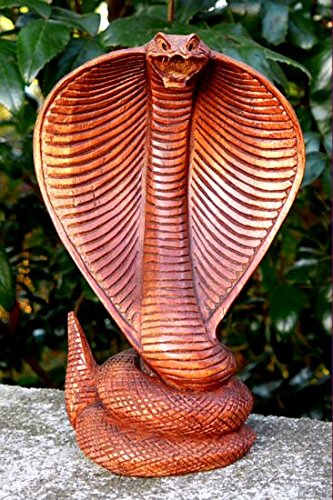 Wogeka NEU Kobra Schlange Snake Tier Holz Dekoration Cobra 03.20 von Wogeka