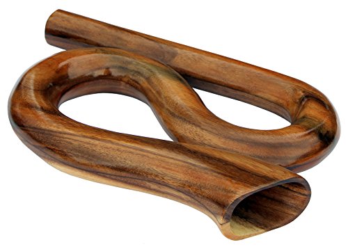 Wogeka - Rund Reise Didgeridoo Horn - Handarbeit aus Holz Travel Didge Did104 von Wogeka