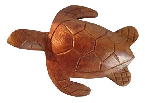 Schildkröte Holz Tier Afrika Figur Dekoration Handarbeit KTier 119 von Wogeka