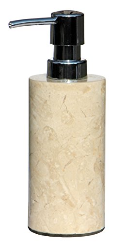 Schöner Marmor SEIFENSPENDER beige Bad Badezimmer Seife07 von Wogeka