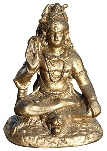 Schöner Shiva Buddha Gold Resin Thailand Buddhismus Bali Res19 von Wogeka