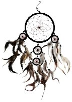 Traumfänger 17/45 cm schwarzer Dreamcatcher TF05 Traumfänger 17/45 cm schwarzer Dreamcatcher TF05 von Wogeka