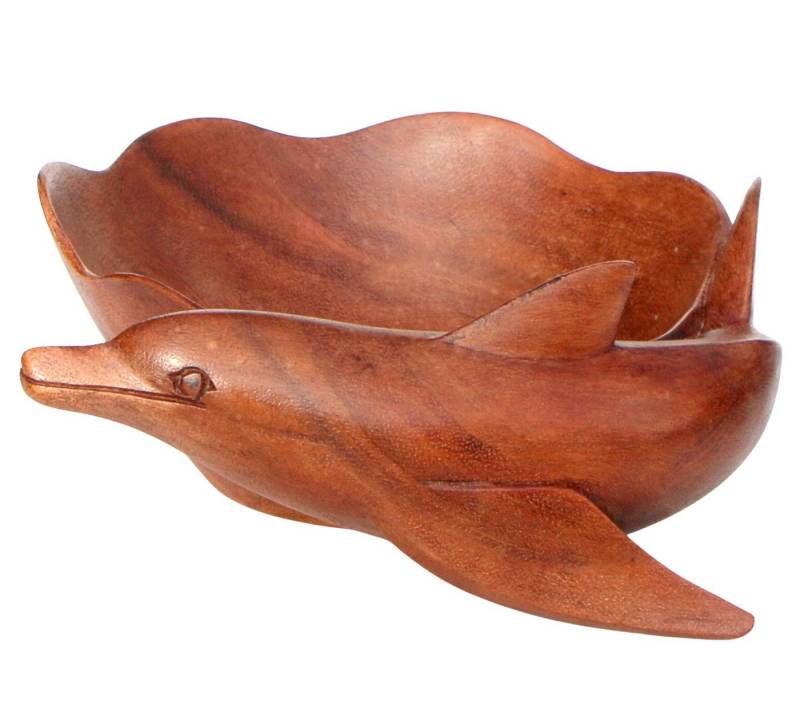 Wogeka Dekoschale Holz-Schale Delfin Snackschale Dekoration Wogeka Dekoschale Holz-Schale Delfin Snackschale Dekoration von Wogeka