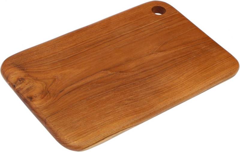 Wogeka Frühstücksbrett 30 cm Holz Frühstücksbrett Schneidebrett Teakholz Deko von Wogeka