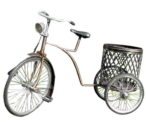 Wogeka Miniatur-Modell Stifthalter Dreirad Metall Bike Fahrrad 05 von Wogeka