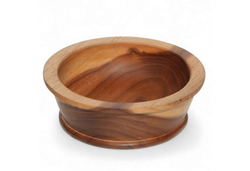 Wogeka Snackschale 15 cm Teakholz Holz Obst Konfekt Snack Knabber Schale von Wogeka