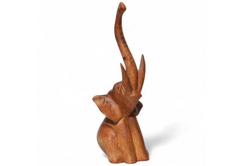 Wogeka Tierfigur Elefant Holz Figur Afrika Tier Statue Dekoration Ktier von Wogeka