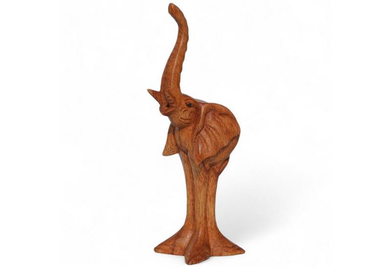 Wogeka Tierfigur Elefant Holz Figur Afrika Tier Statue Dekoration Ktier von Wogeka